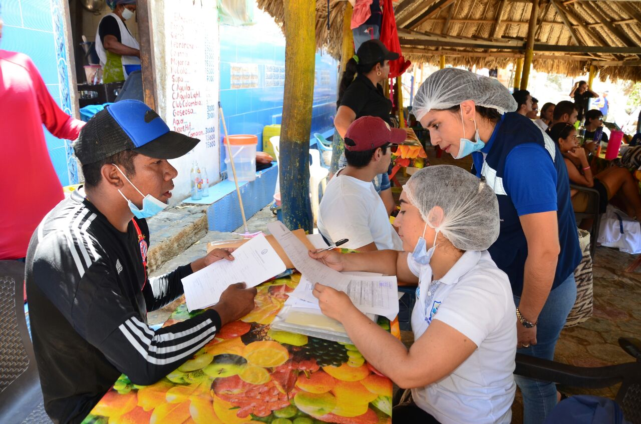 Inspección a restaurantes.