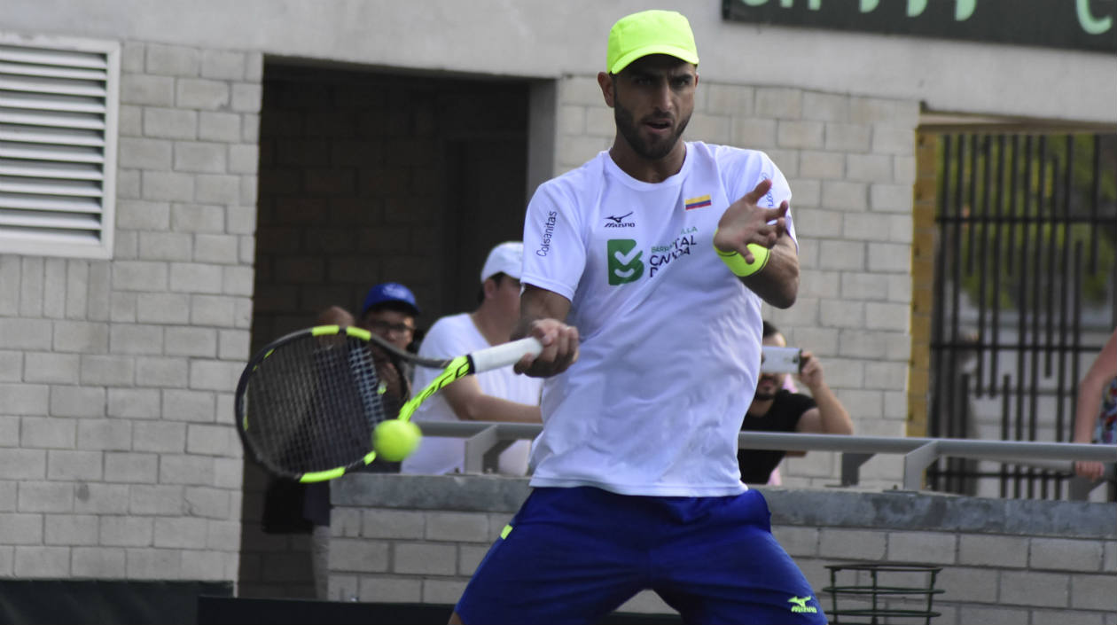 Robert Farah también estuvo en los entrenamientos. 