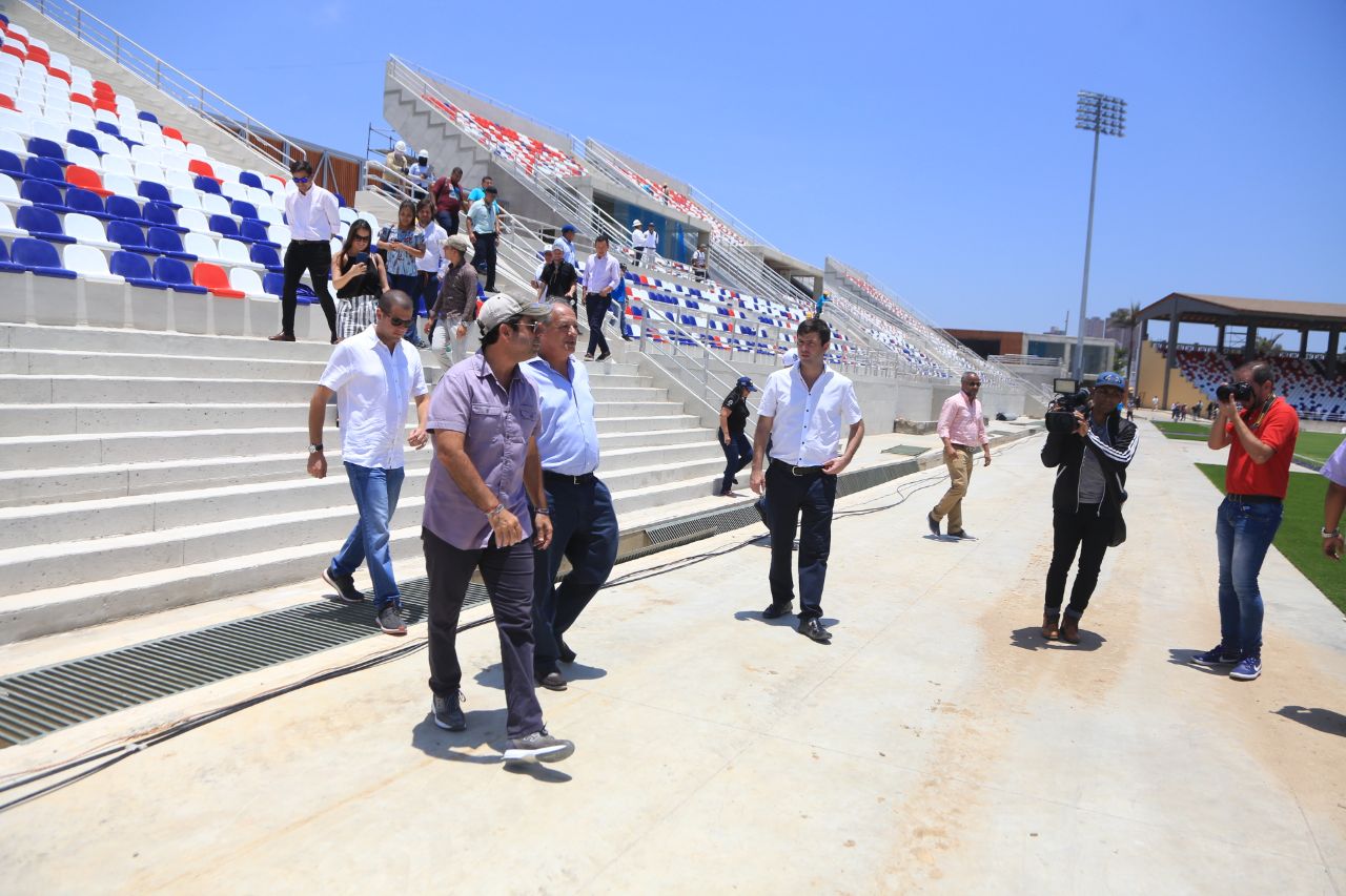 El escenario del Romelio Martínez se encuentra prácticamente terminado.