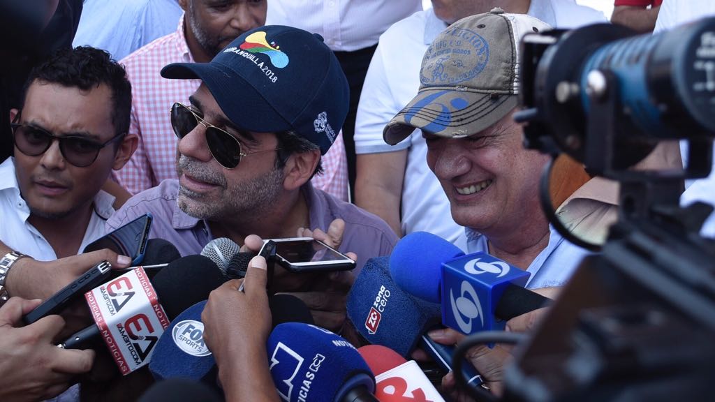 José María del Corral acompañó a Char al evento.