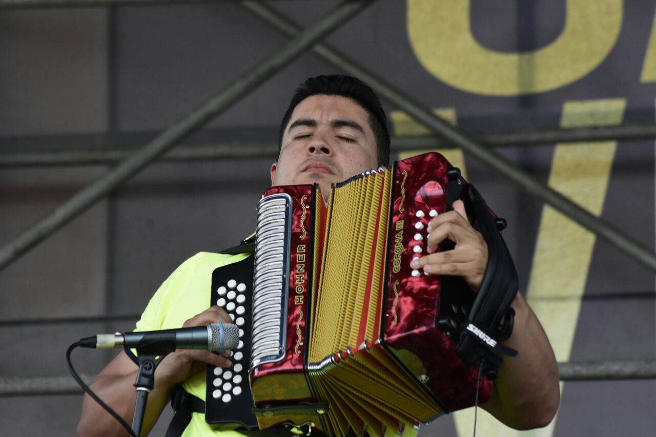 El acordeonero Julián Mojica Galvis. 