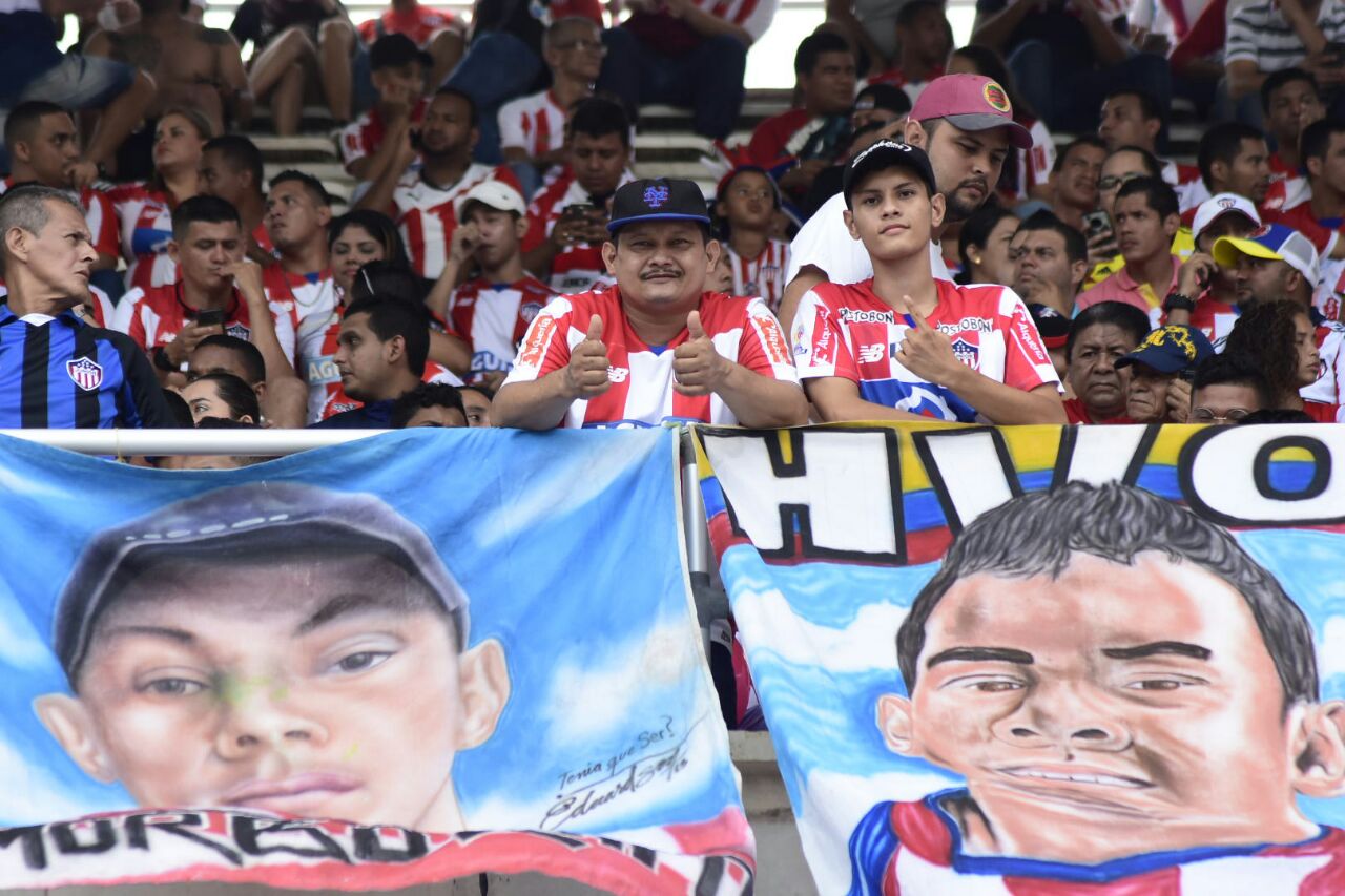 Los hinchas rojiblancos llenaron el estadio Metropolitano. 