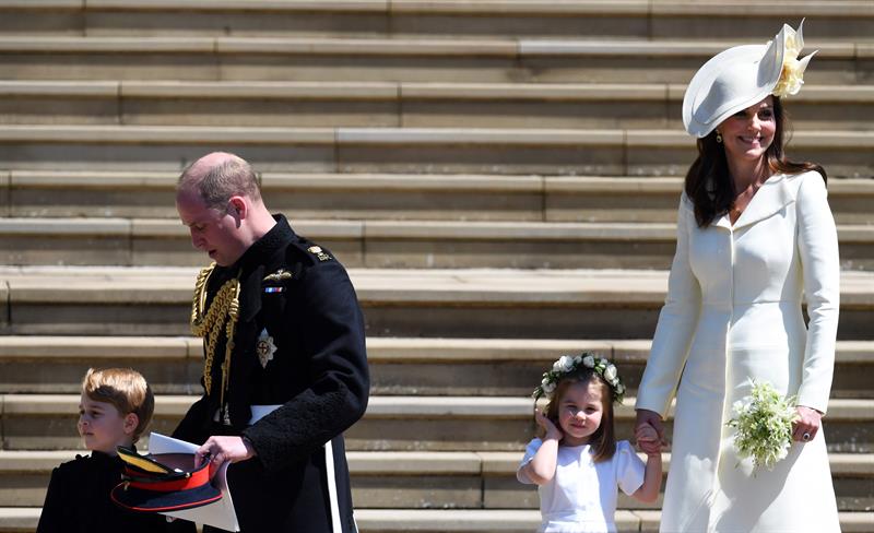Jorge y Carlota, hijos de los duques de Cambridge.