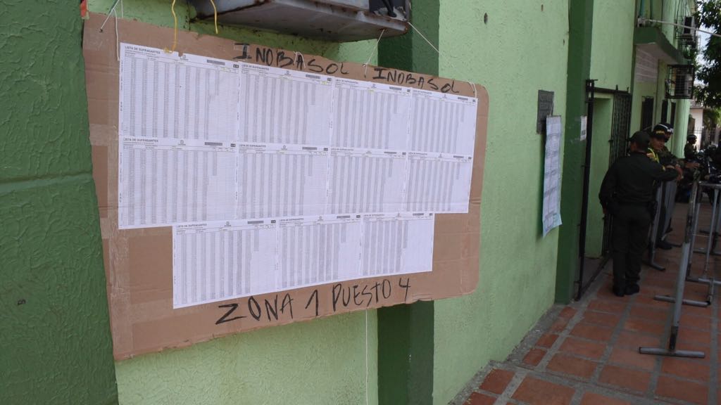 Puesto de votación de Inobasol, en Soledad.