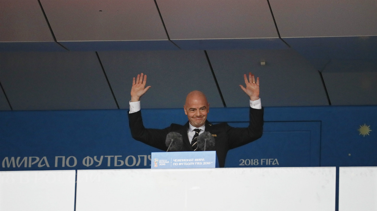 Gianni Infantino, presidente de la FIFA, dio la bienvenida el evento.