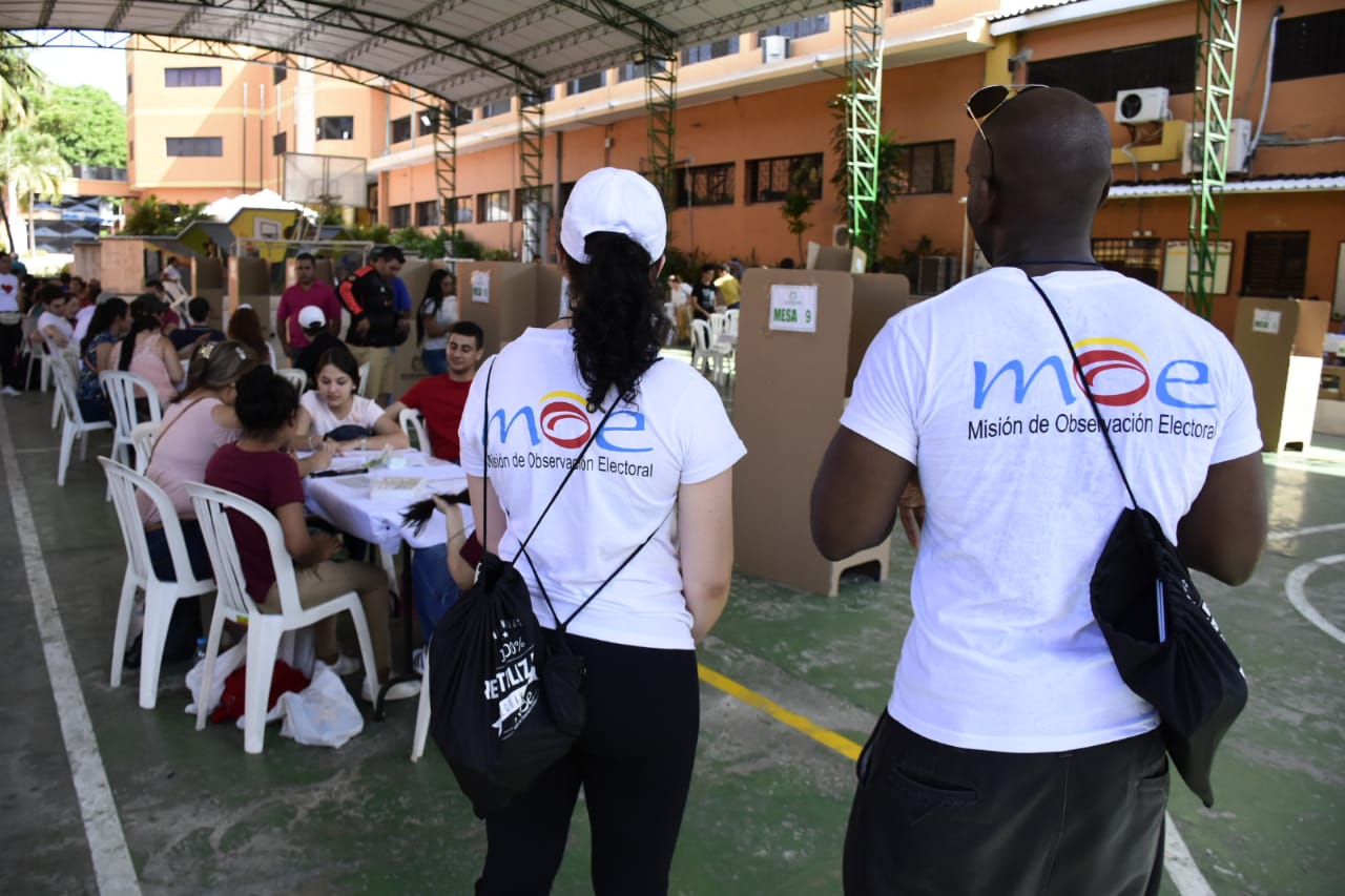 La MOE está presente en los puestos de votación.