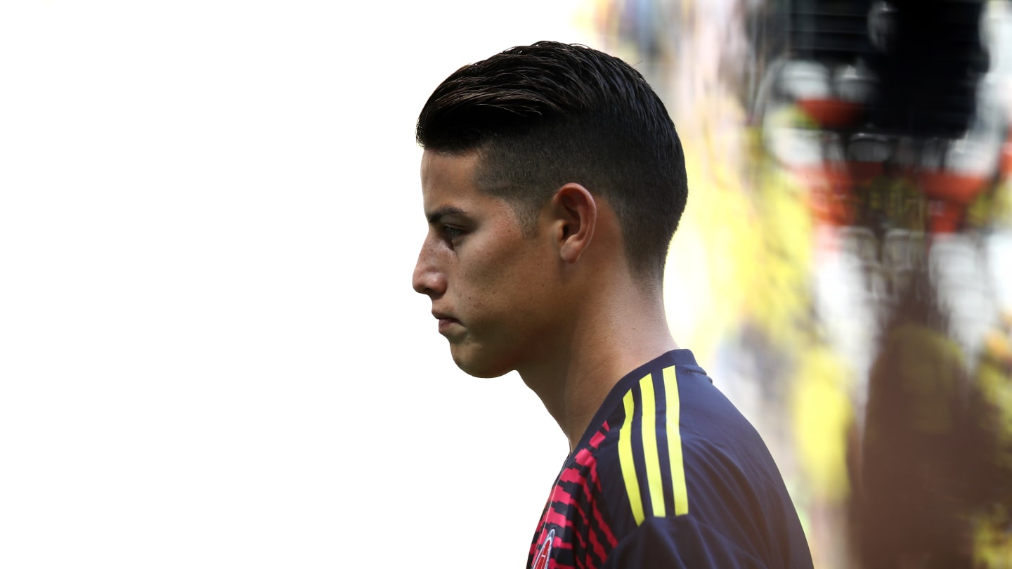 James Rodríguez, en la banca por una fatiga muscular.
