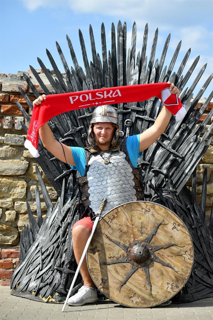 Los hinchas de Polonia están listos para animar a su Selección.
