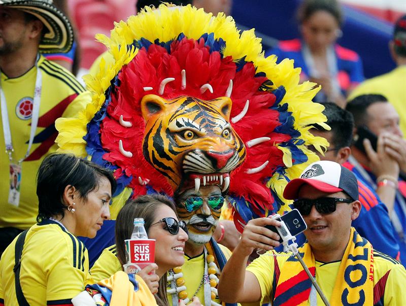 El Tigre barranquillero acompañando a Colombia.