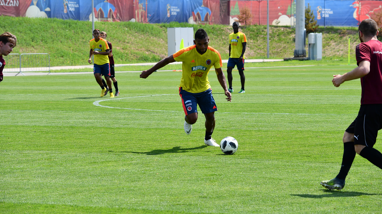 Miguel Ángel Borja espera tener minutos ante Senegal.