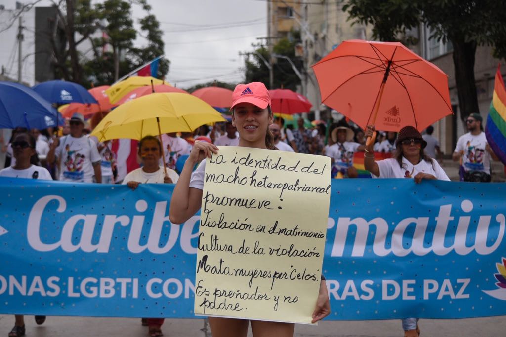 La delegación de Caribe Afirmativo fue una de las más numerosas.