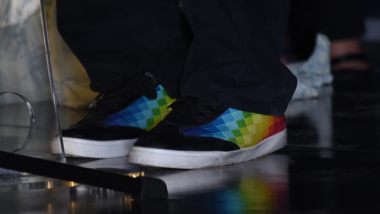 Los zapatos para la ocasión que lució el COO de Tecnoglass.