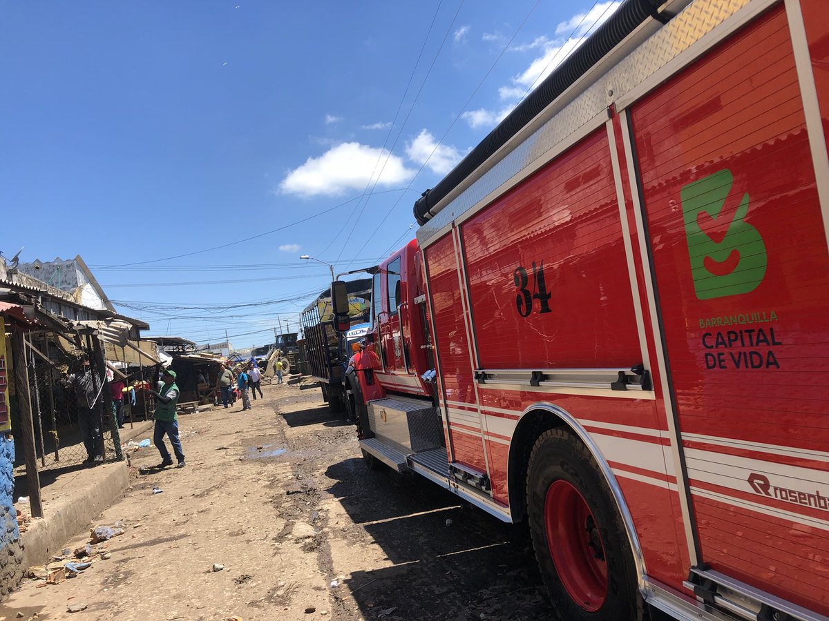 Bomberos participó en el operativo.