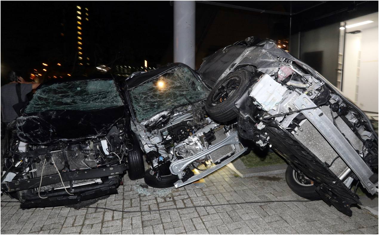 Los accidentes fueron causados por las rachas de viento.