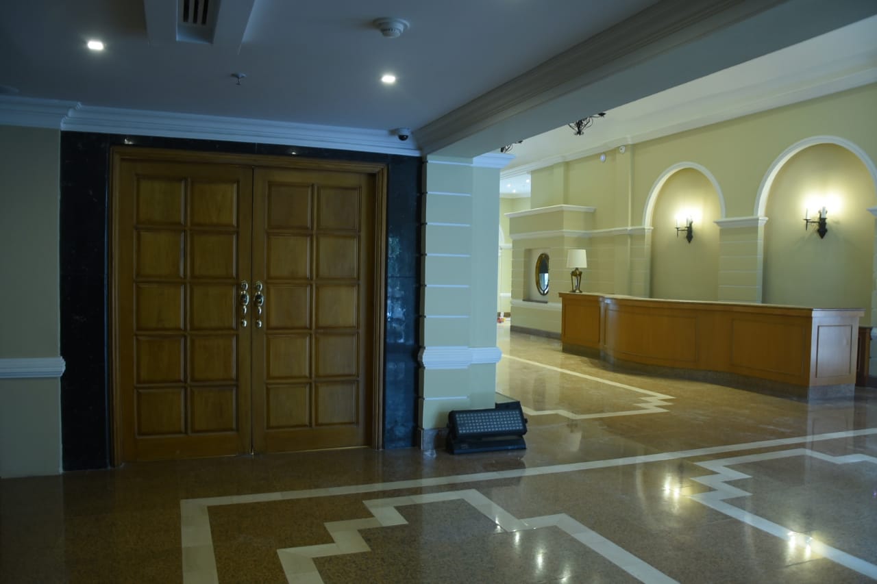 Lobby de la nueva torre ejecutiva del Hotel El Prado. 