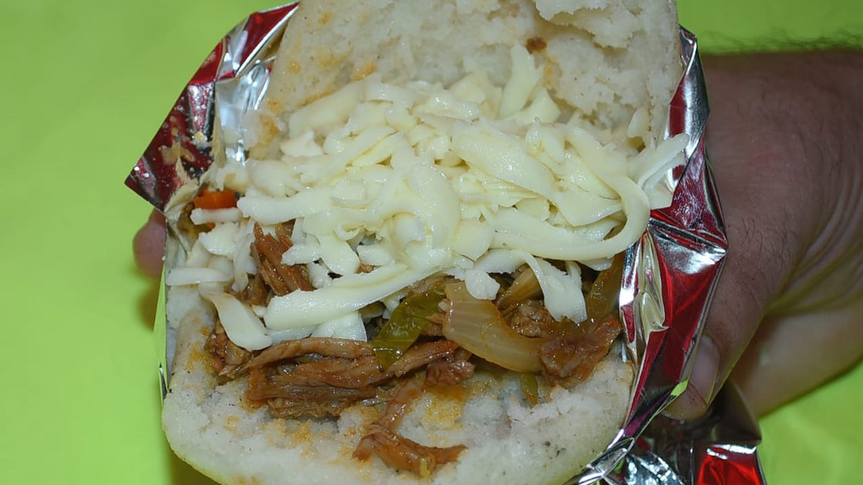 La deliciosa arepa venezolana.