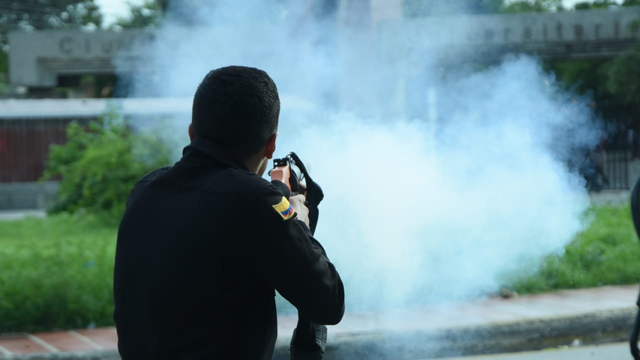 Protesta en la Universidad del Atlántico. 