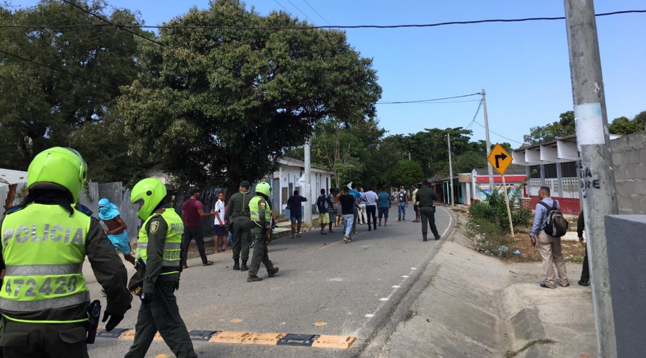 La tranquilidad del corregimiento estuvo alterada durante el día de hoy. 