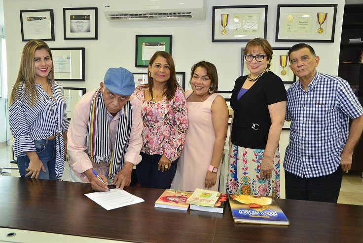 Cortesia. Olga Pacheco, Adolfo Pacheco, Yuniel Visbal, Aura Aguilar, Lucía Hernández y Numas Armando Gil