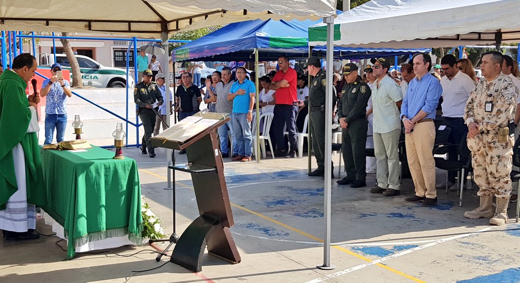 La misa en homenaje a las víctimas del atentado. 
