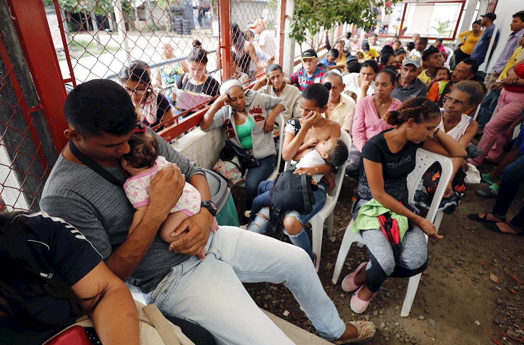 Refugio médico para venezolanos en Arauca.