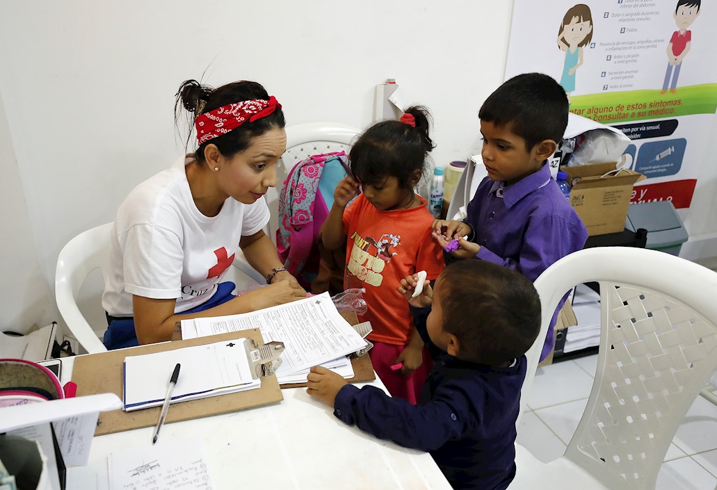 Refugio médico para venezolanos en Arauca.
