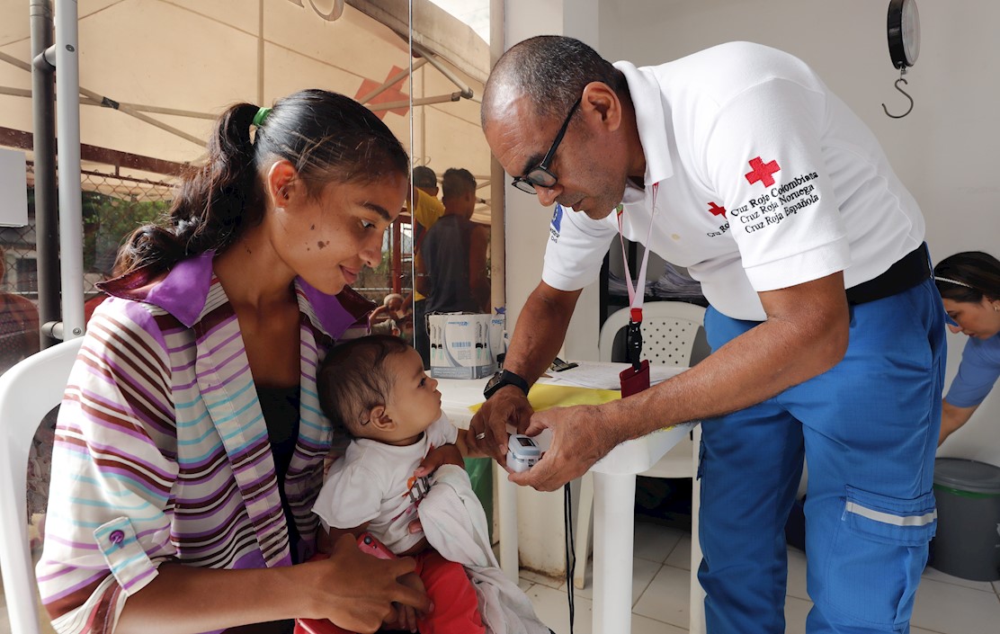 Refugio médico para venezolanos en Arauca.