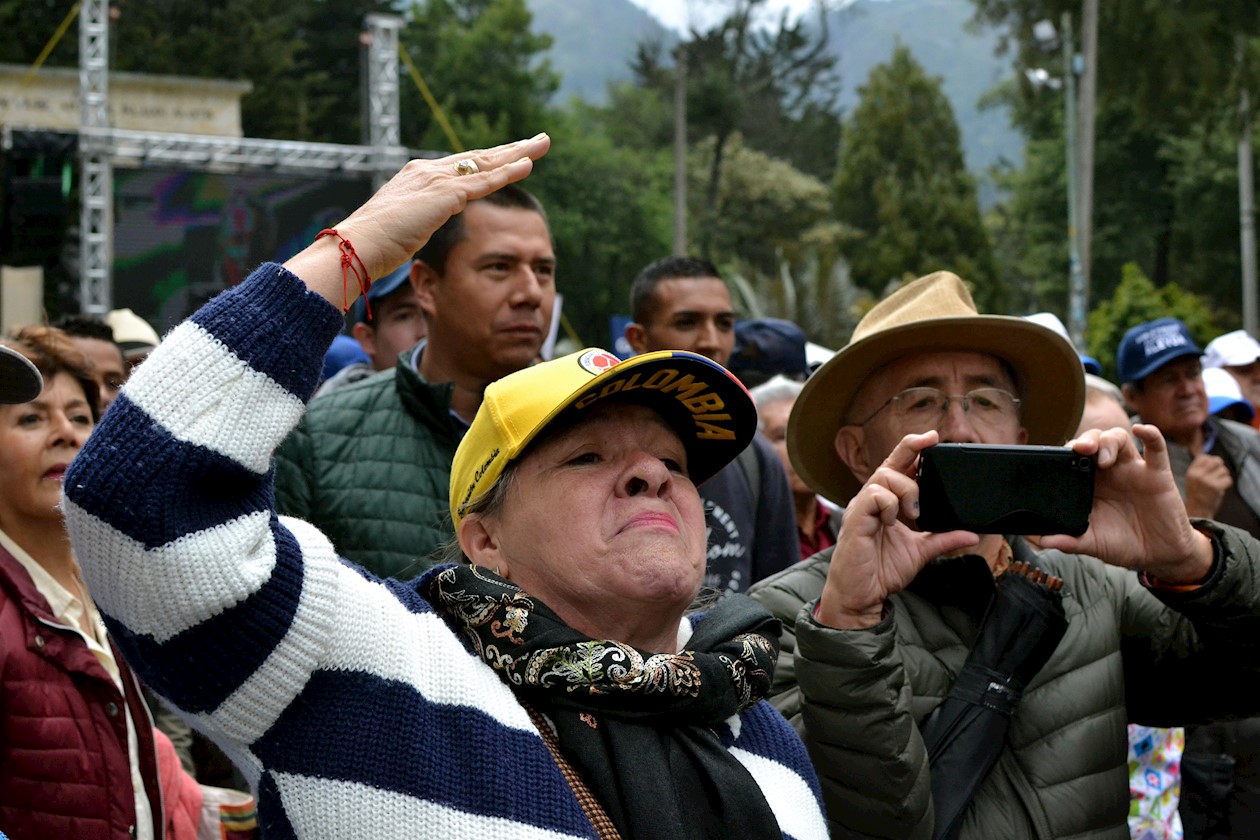 Personas de todas las edades se hicieron presente.