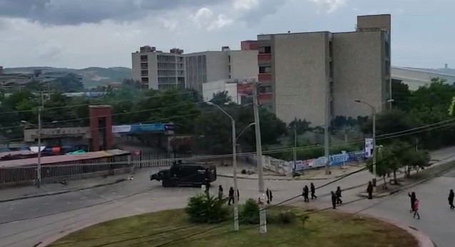 En enfrentamientos con el Esmad terminó protesta de estudiantes en UniAtlántico