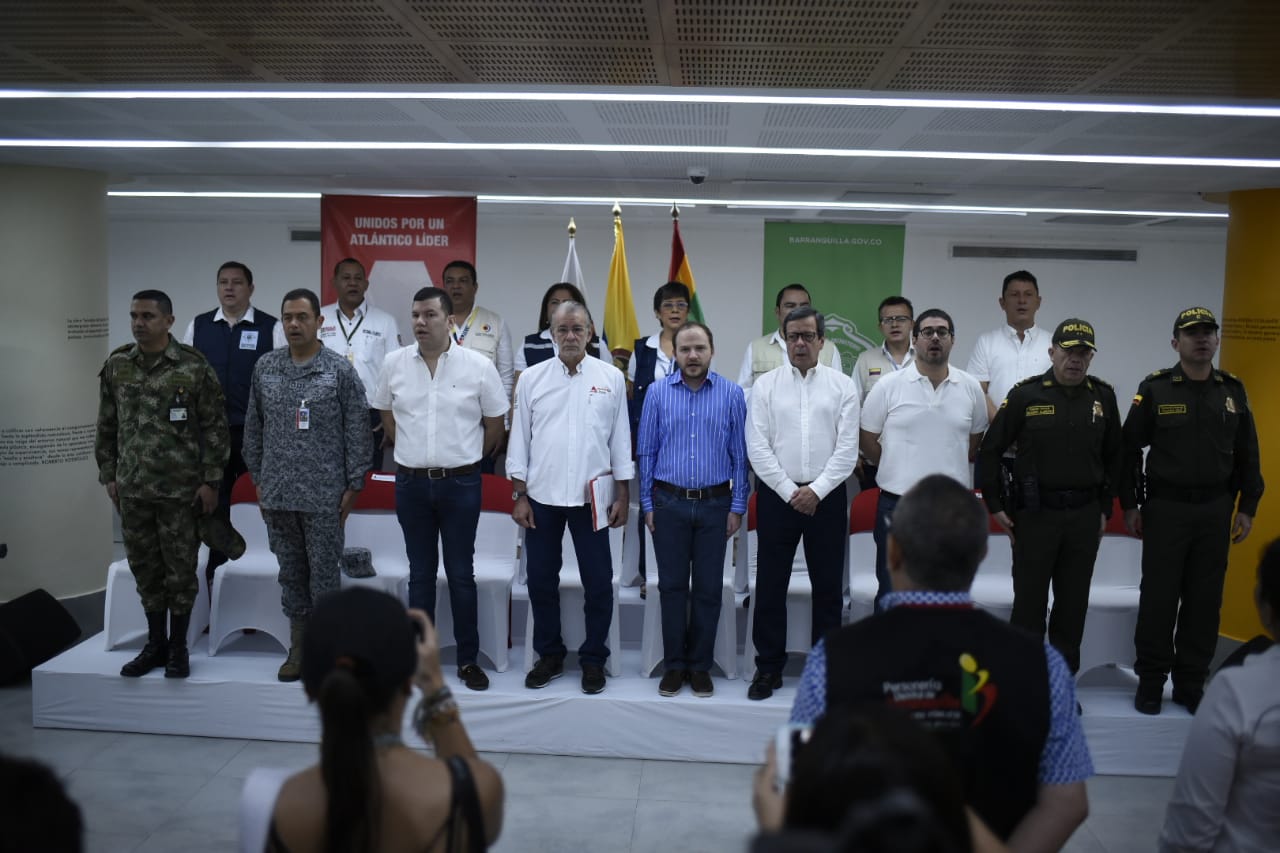 Imagen de la apertura electoral en Barranquila.