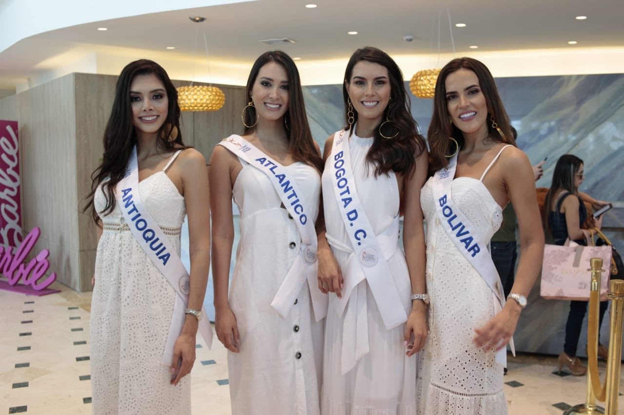 Paula Jiménez (Antioquia), Claudette Abuchaibe (Atlántico), Adriana Rugeles (Bogotá D.C.) y Estefanía Gutiérrez (Bolívar).