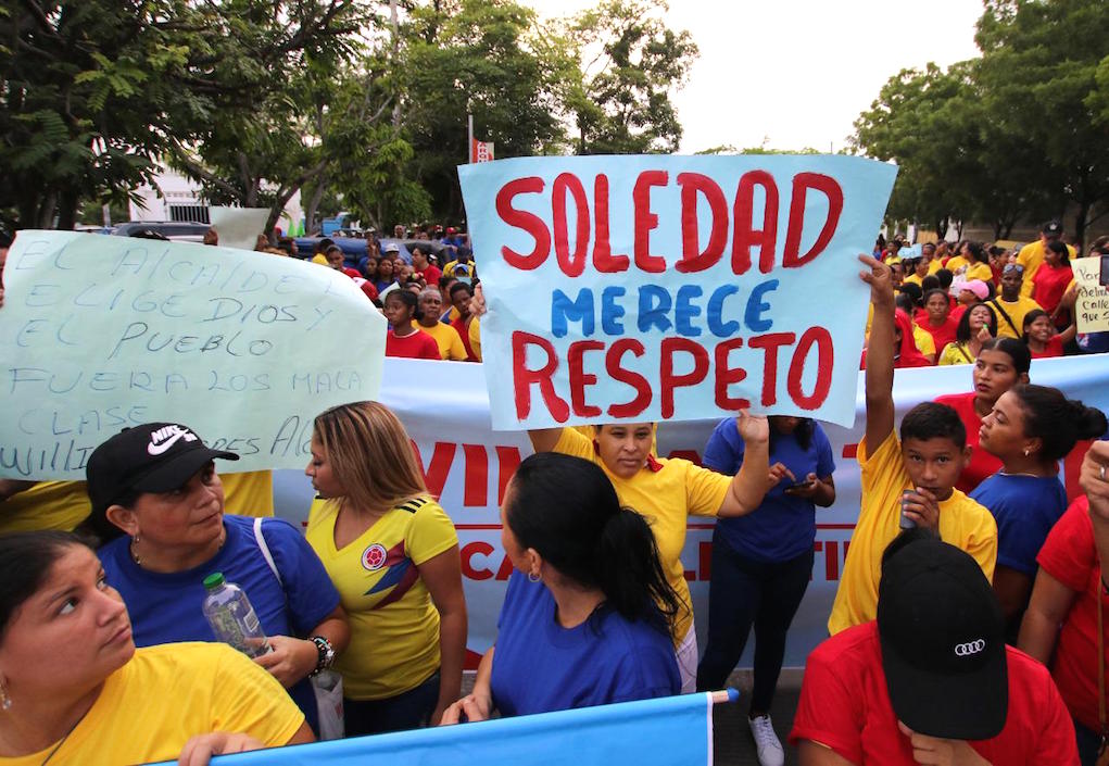 Los ciudadanos exigieron respeto.