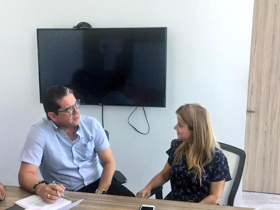 Con el Alcalde electo de Sabanalarga, Jorge Luis Manotas.