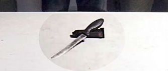 Con esta arma un hombre mató a su sobrino.