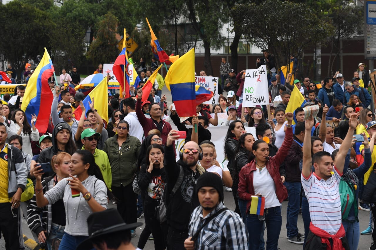 Cánticos como "Soy, soy estudiante soy" fueron la consigna de  los universitarios .