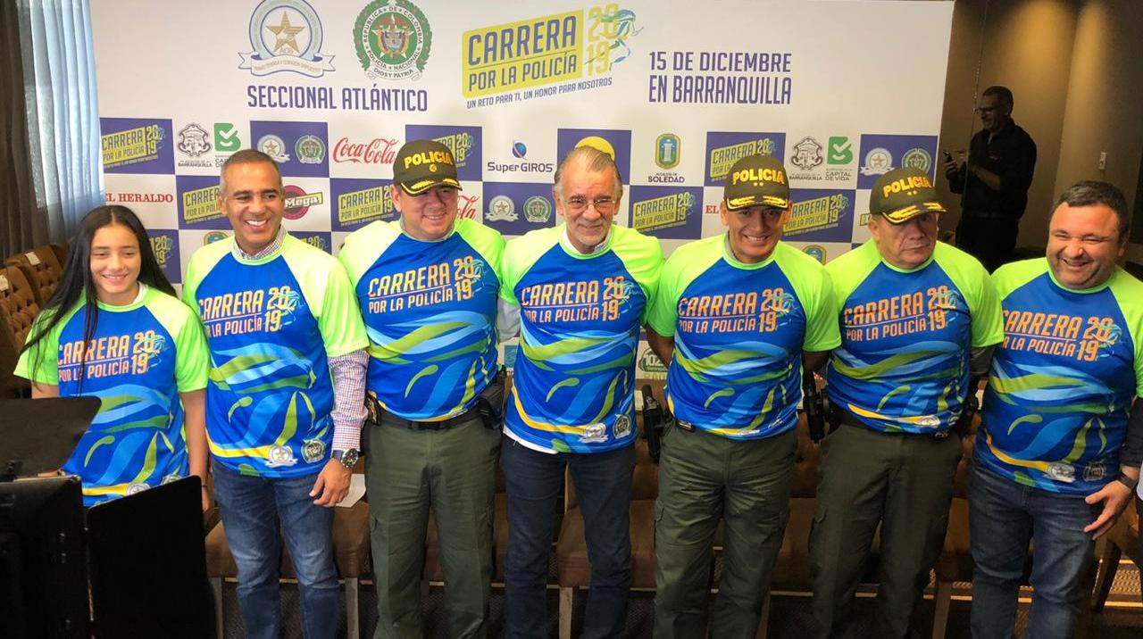 Jairo Cassiani Presentación en Barranquilla de la primera 'Carrera por la Policía' 10 K y 5 K