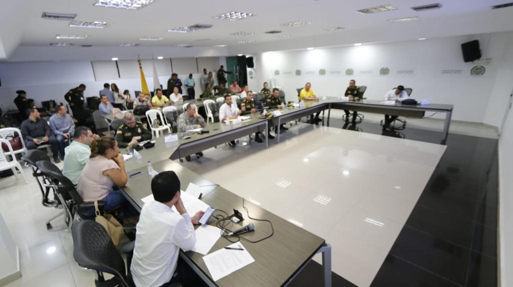 Reunión del Consejo de Seguridad Territorial en Cartagena.