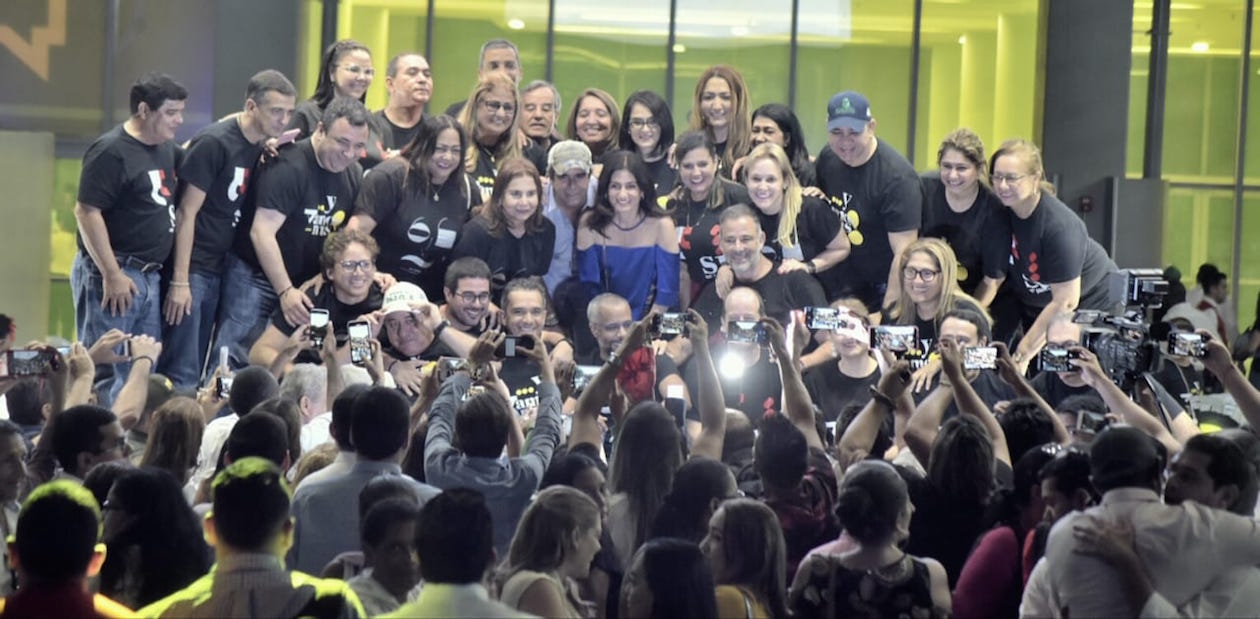 Una 'selfie' con todos los Secretarios de despacho.