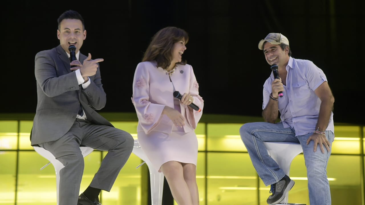 Periodista Jorge Hernández, Annette Tadeo y el Alcalde Char.