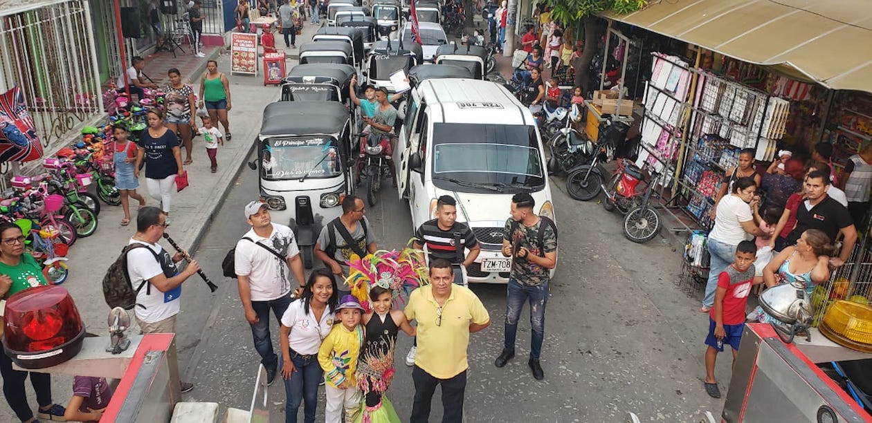 Caravana de prevención al uso de la pólvora promovida por la Alcaldía de Malambo.
