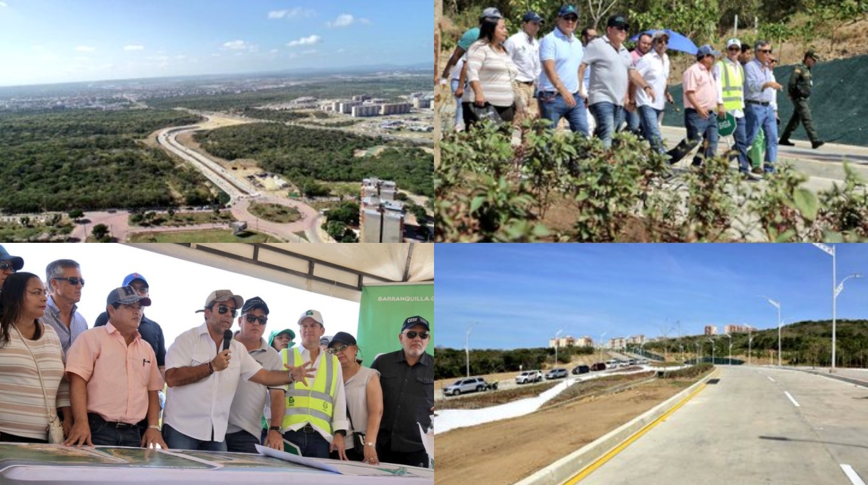 Inauguración de la prolongación de la carrera 43.