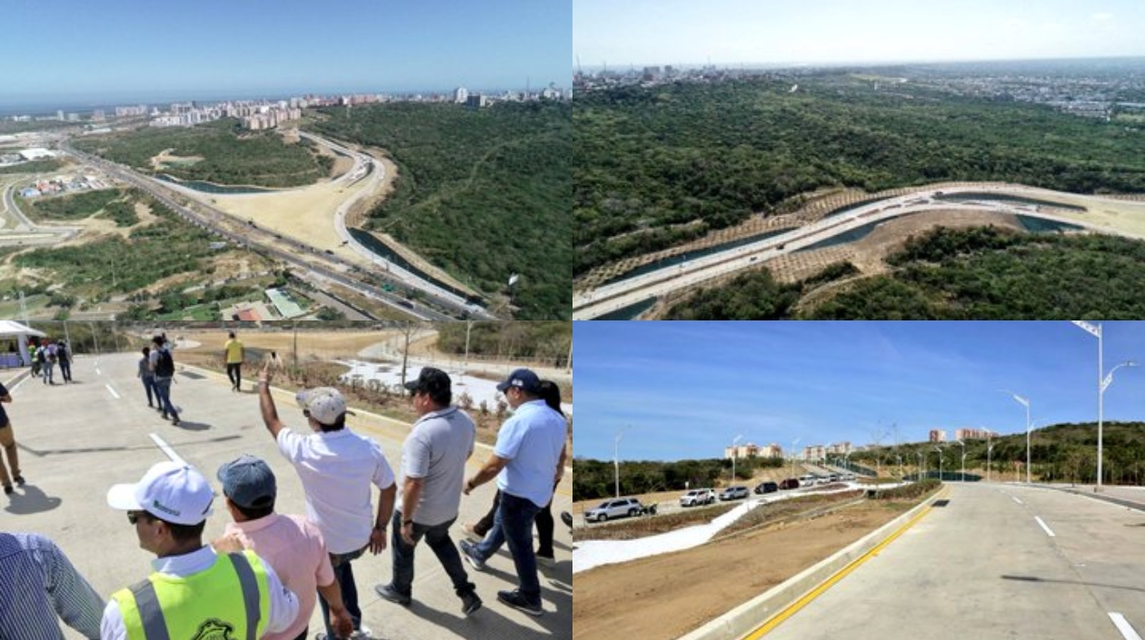 Inauguración de la prolongación de la carrera 43.