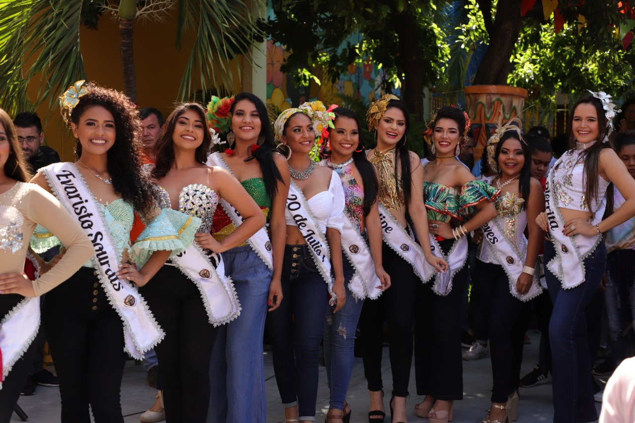 Carnaval de Barranquilla Algunas de las candidatas al Reinado Popular 2020.