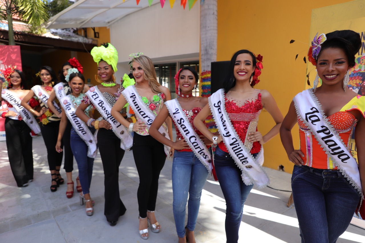 Carnaval de Barranquilla Algunas de las candidatas al Reinado Popular 2020.