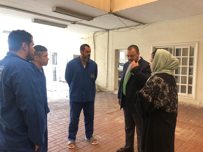 Defensoría El Defensor del Pueblo, Carlos Negret junto a los colombianos Juan Pablo Iragorri, Francisco Javier Vergara, Yesid Mejía Herrera y Martha Yanira Castellanos.