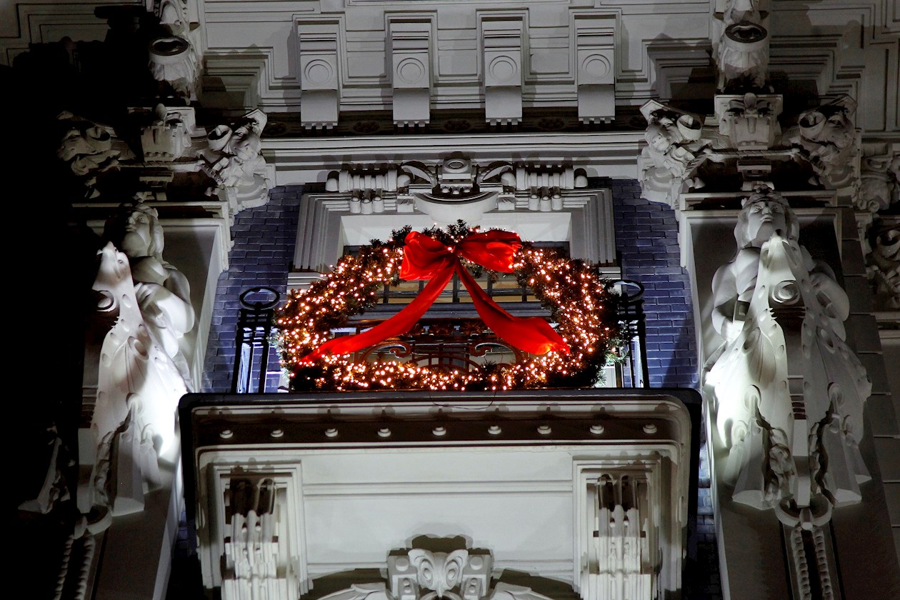 Navidad en Letonia.