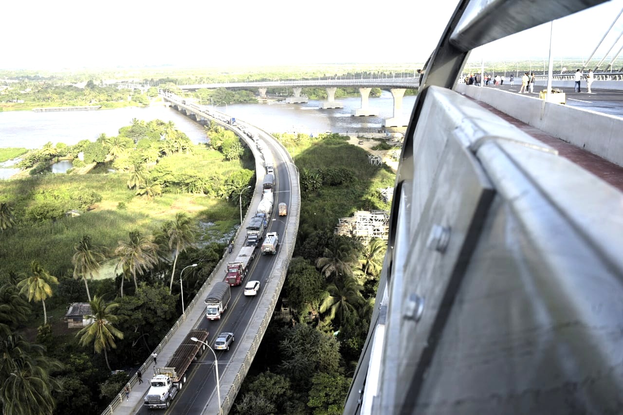 Imagen desde el nuevo Puente Pumarejo.