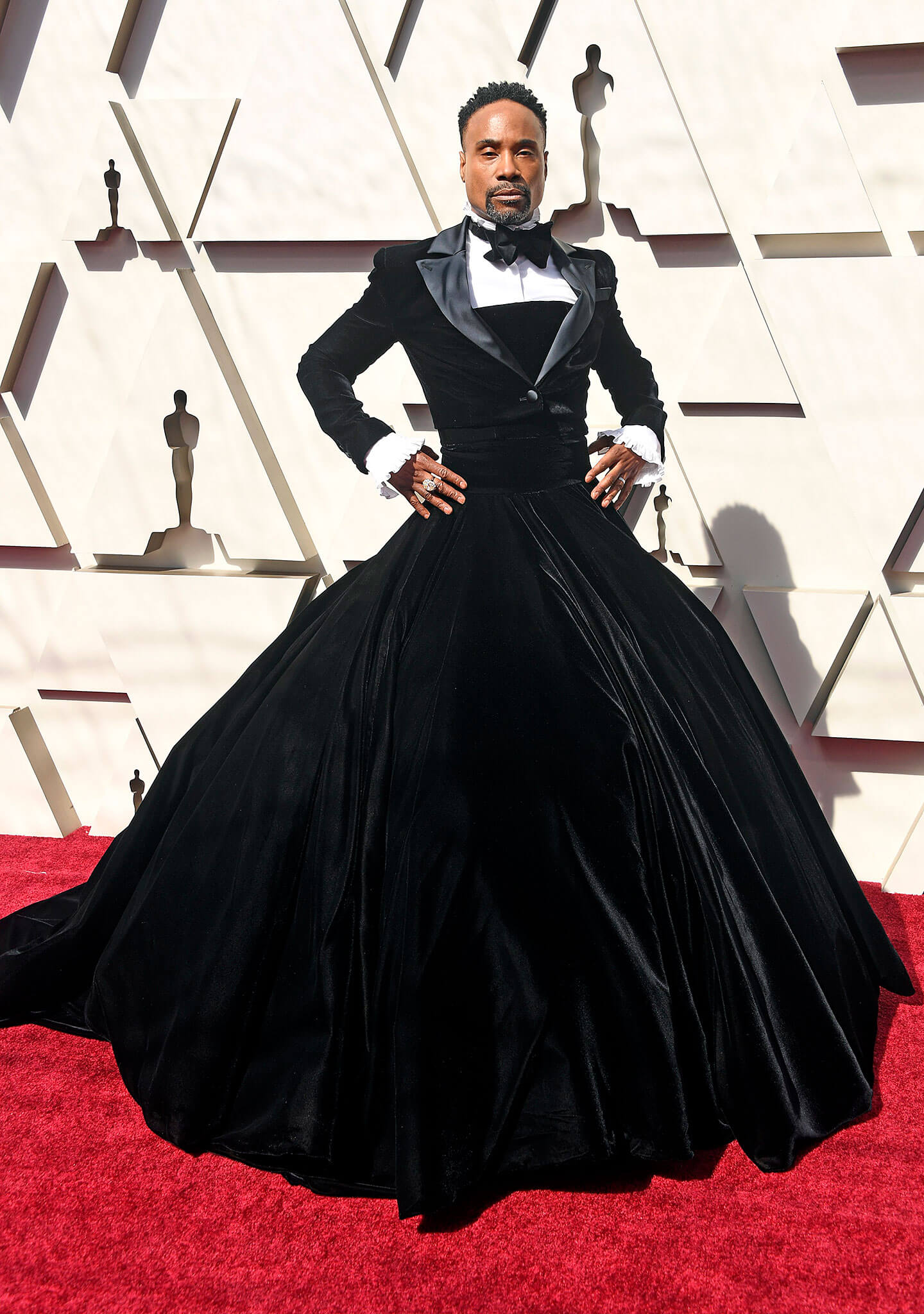 El actor Billy Porter en la alfombra roja de los premios Óscar 2019.