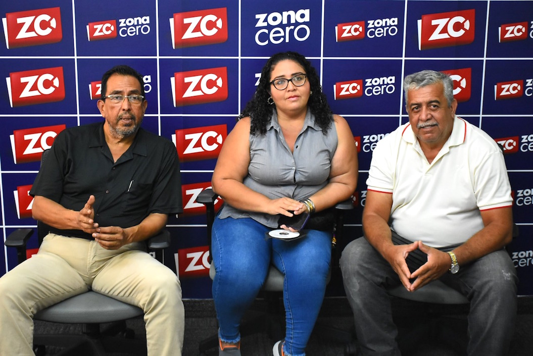 Guillermo Liñán, Cindy Charris y Carlos Enrique Charris.