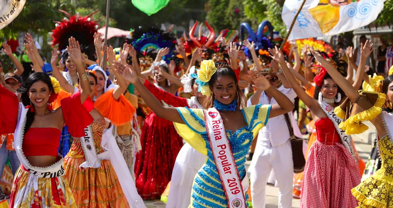 Las candidatas al Reinado Popular 2020 y la Reina Popular 2019 también participaron en el video.